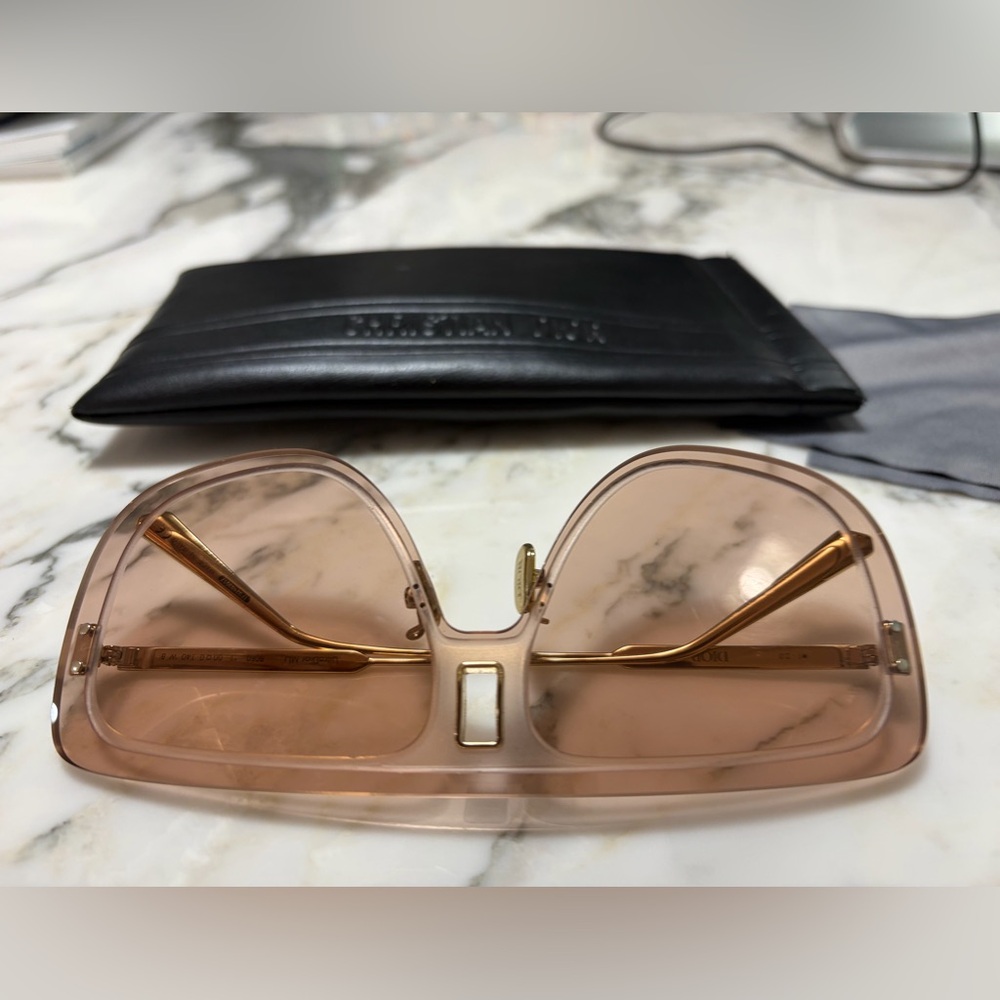Dior Pink Gradient Oversized Square Sunglasses
